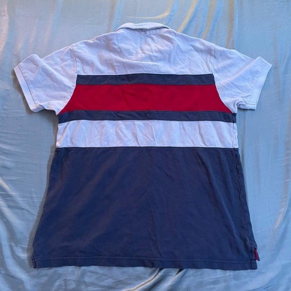 US Polo Assn Mens Stripe Polo Shirt Size Medium re - Picture 4 of 4